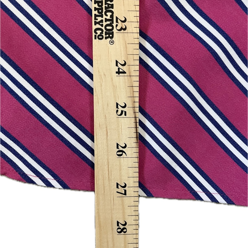 Chico’s No- Iron Pink Striped Button-Up Shirt size L - Picture 6 of 15